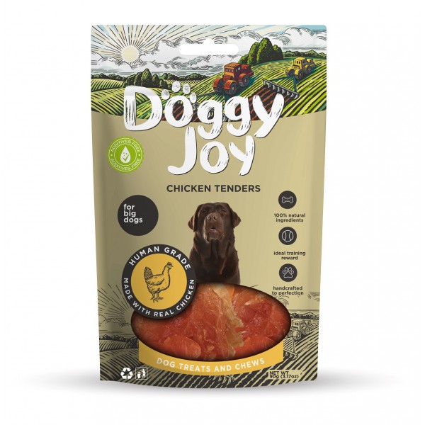 Doggy Joy - Snack Naturale per Cani - Bocconcini di Pollo - 90gr