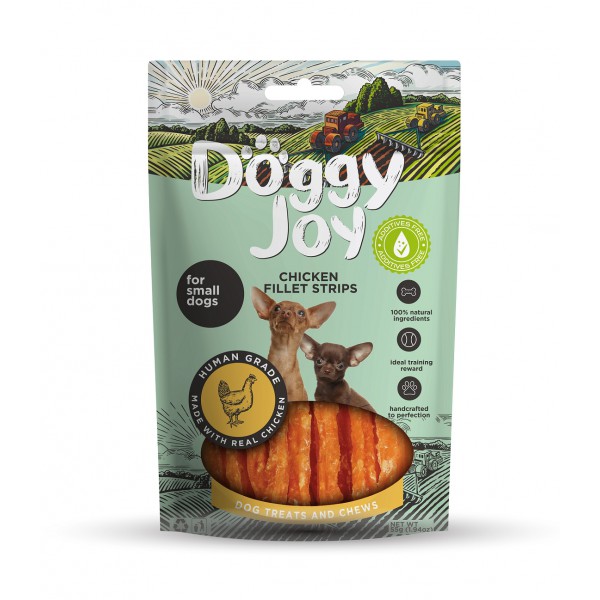 Doggy Joy - Natural Snack - Chicken Fillet Strips - 55 gr