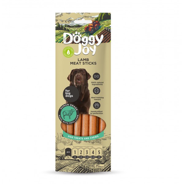 Doggy Joy - Snack Naturale - Stick Carne Agnello - 45 gr