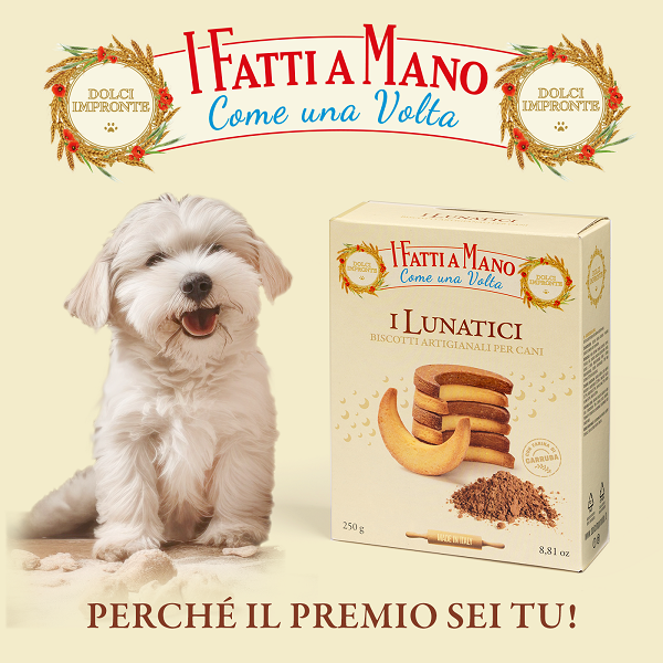 Dolci Impronte - I Lunatici - Biscuits With Carob Flour - 250 gr