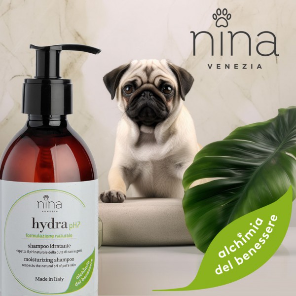 Nina Venezia HYDRA -  Shampoo Naturale Universale Aloe pH7 - Cani e Gatti - 250ml