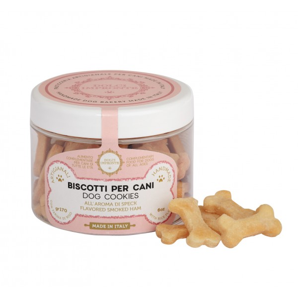Dolci Impronte® - Biscotti con Farina Di Riso - Aromatizzati Speck - Vaso 170 gr
