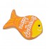 Dolci Impronte -  Orange Fish - Torta per Gatto- Aroma Salmone - 73 gr