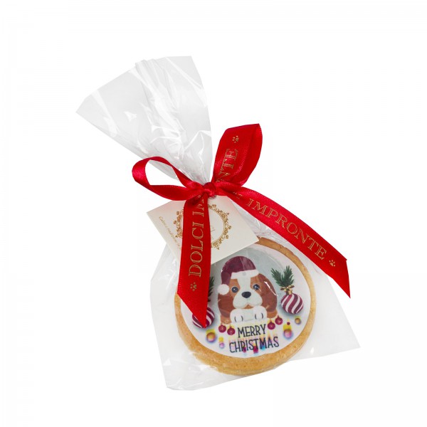 Dolci Impronte - Biscotto Rotondo Merry Christmas - 49gr V3