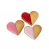 Dolci Impronte Biscuit Tray - 12 Decorated Hearts