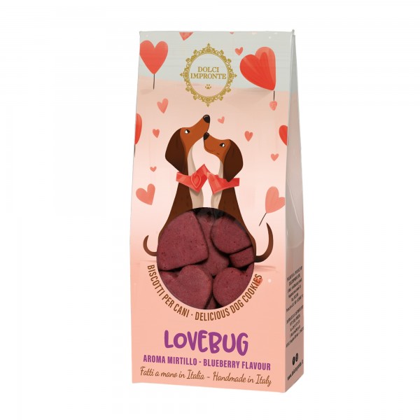 Dolci Impronte - Love Bug - cookies  80gr - blueberry flavour