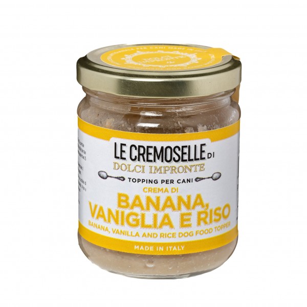 Dolci Impronte - Topping Naturale Le Cremoselle   Banana Riso Vaniglia 125gr