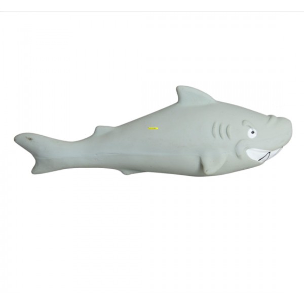 JV- Latex Shark Dog Toy with Squeaker, 18cm size