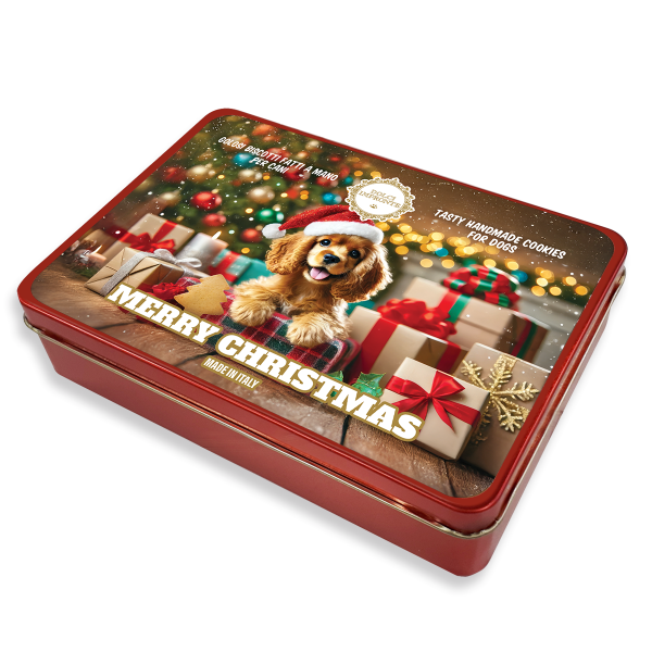 Dolci Impronte Scatola Latta Rossa Natale 140g