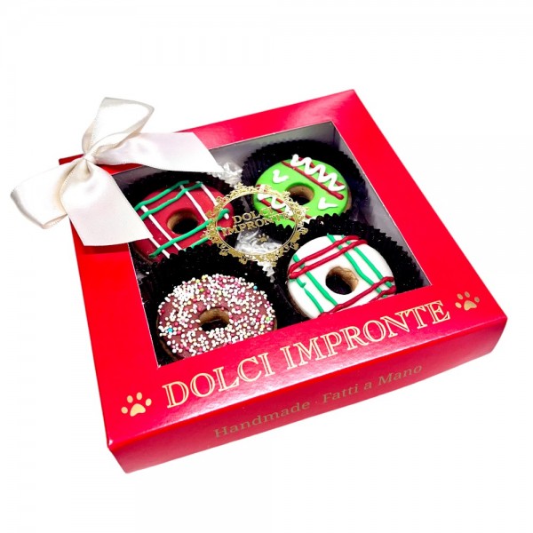 Dolci Impronte Scatola Natale Mini Donuts 55g
