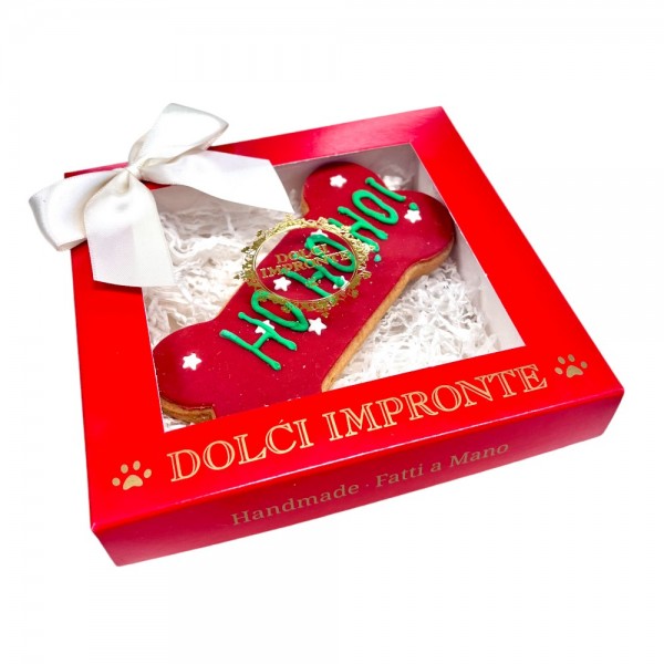 Dolci Impronte Scatola Natale Osso Rosso Ho Ho Bone 90g
