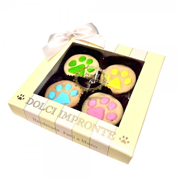 Dolci Impronte - 4 Zampe Decorate a mano - 80gr