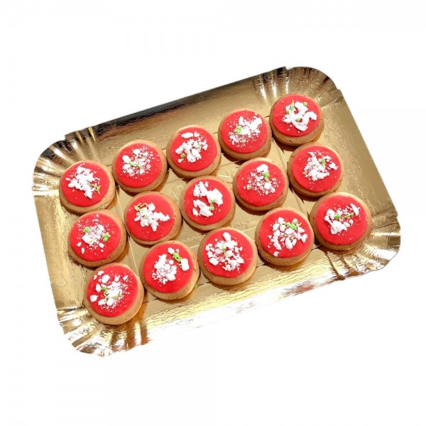 Dolci Impronte - Vassoio 15  pizzette  glassate - Decorate a Mano - 255g
