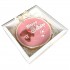 Dolci Impronte -Torta Happy Birthday Decorata a Mano - Rosa  380 gr