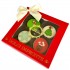 Dolci Impronte Scatola Natale 4 Cupcakes Assortiti  VAR 1 65g