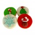 Dolci Impronte Scatola Natale 4 Cupcakes Assortiti  VAR 1 65g