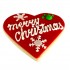 Dolci Impronte | Scatola Natale Cuore  Merry Christmas 69g