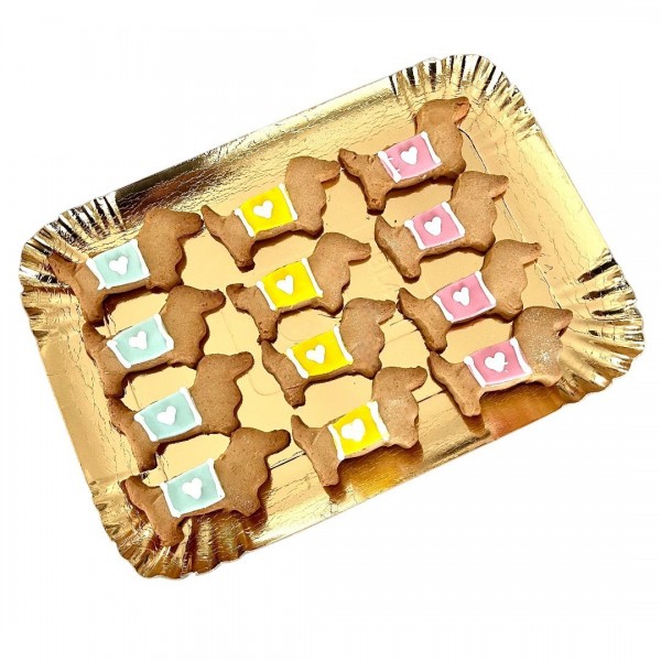 Dolci Impronte | Tray 12 Dachshund T-shirt 180 g