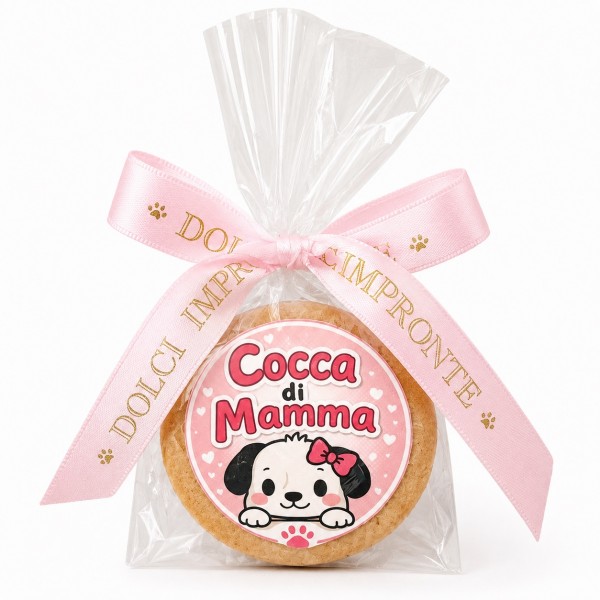 Dolci Impronte | Cocca di Mamma Rosa Biscotto 30g Confezione 5 Sacchetti