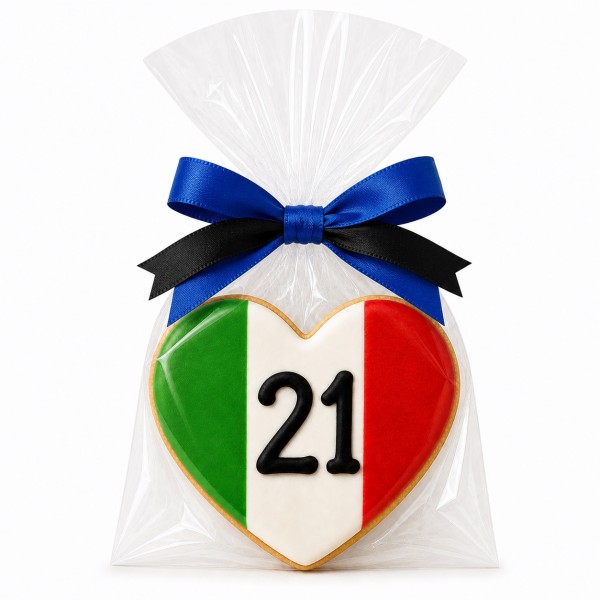 Dolci Impronte Events Collection Celebratory biscuit for the 21st title