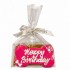 Dolci Impronte - Birthday Bone Fucsia Decorato a Mano 85 gr