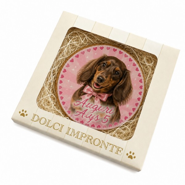 Dolci Impronte | Birthday Portrait Personalizzato "Lei" 85gr