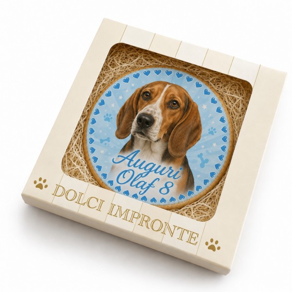 Dolci Impronte | Birthday Portrait Personalizzato "Lui" 85gr