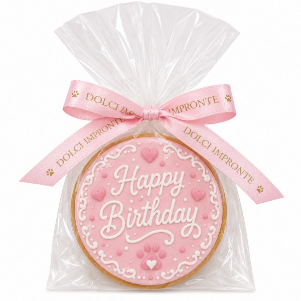 Dolci Impronte | Pack of 3 Birthday Round Cake Pink 100 g