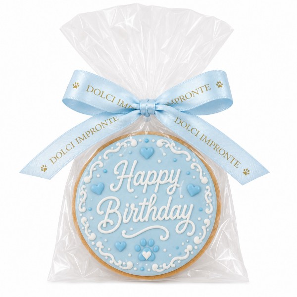 Dolci Impronte |  Birthday Round Cake Azzurra 100 gr