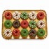 Dolci Impronte Vassoio | 15 Mini donuts Soggetti Natale 215g   S18