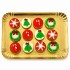 Dolci Impronte | Tray of 12 Cupcakes with Christmas Designs 230 g   S18