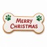 Dolci Impronte | Merry Christmas Bone Biscuit with Printed Edible Wafer 65 g