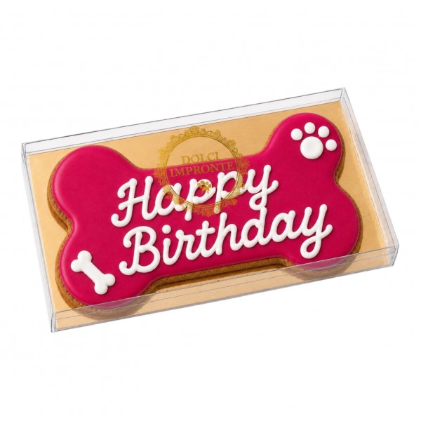 Dolci Impronte | Birthday Bone Fuchsia – 85 g. (Pack 3pcs) S9