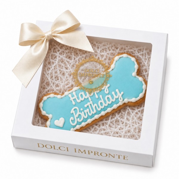 Dolci Impronte - Compleosso Azzurro - Decorato a mano - 90 gr