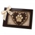 Dolci Impronte | Cofanetto Wengè Cuore decorato 95 gr