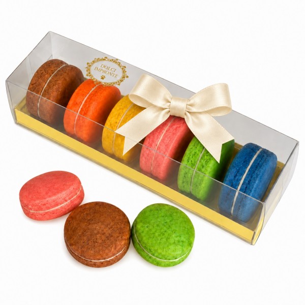 Dolci Impronte | Box of 6 Macarons – 170g