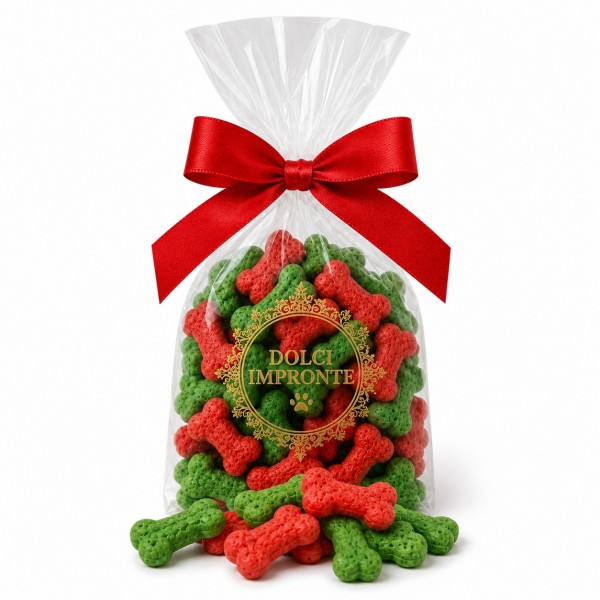 Dolci Impronte | Sacchetto Natalizio Ossi mignon 170gr