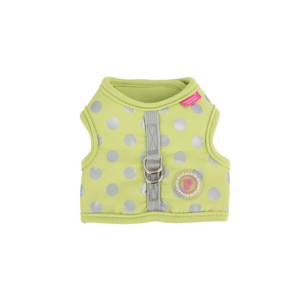 Pinkaholic - Pettorina Regolabile a Pois - Chic Pinka Harness Nara - Lime