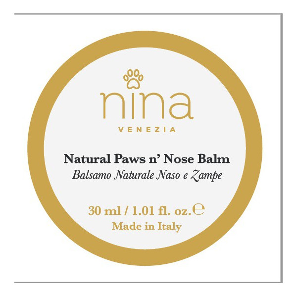 Nina Venezia® - NATURAL PAW - Crema Polpastrelli e Naso -30 ml-