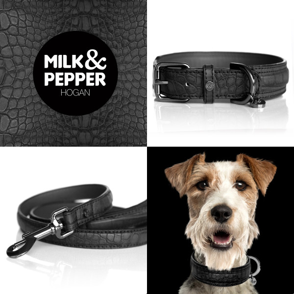Milk&Pepper Hogan Collar Black My Luxury Pet Venezia