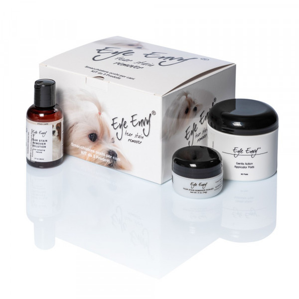 Eye Envy - Smacchiatore Occhi Cani - Confezione Set Starter Kit - 3 pz