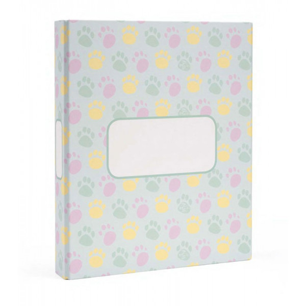 MYDOQS-Pet Document Binder - Colored Paws