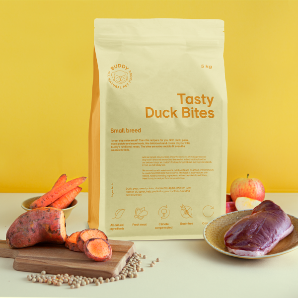 Buddy - Dry Food - Adult Small Dog Tasty Duck Bites
