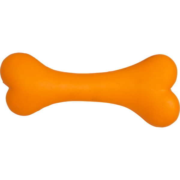 JV - Orange Rubber Bone - cm 21.4- Peanut flavor