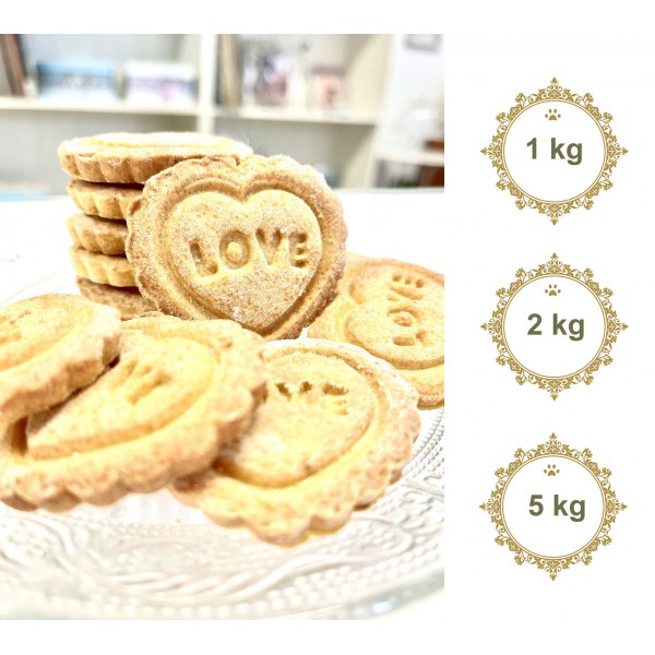 Dolci Impronte® - Biscotti Love - Sacco da 1Kg, 2Kg, 5kg
